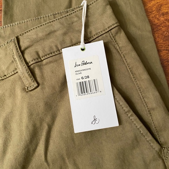 Sam Edelman Morrisson Trouser in Olive Size 6/28 Cotton - Picture 1 of 11